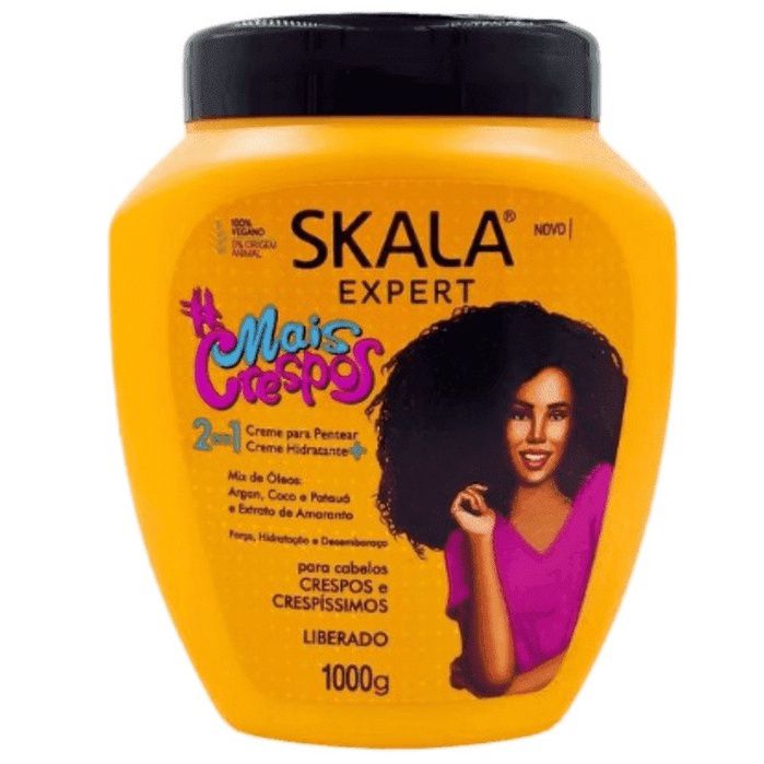 سكالا مايس كريسبوس كريم معالج 2 في 1 – 1000غ Skala Mais Crespos More Curls 2 in 1 Treatment Cream – 1000g