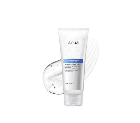 أنوا – منظف رغوي لطيف بحمض الهيالورونيك 8 + بانثينول – 150 مل  Anua – Hyaluronic Acid 8 + Panthenol Gentle Foaming Cleanser – 150ml