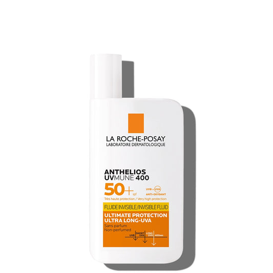 لاروش بوزيه أنثيليوس يو في موني 400 فلويدو إنفيسيبلي  La Roche-Posay Anthelios UVMune 400 Invisible Fluid SPF 50+ (50ml)