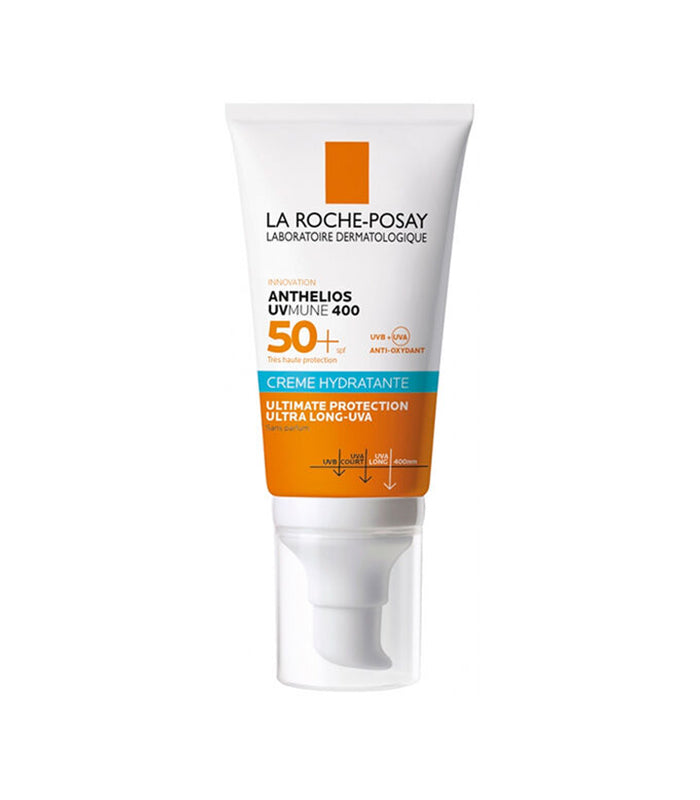 Anthelios UVMune 400 SPF 50+” from La Roche-Posay