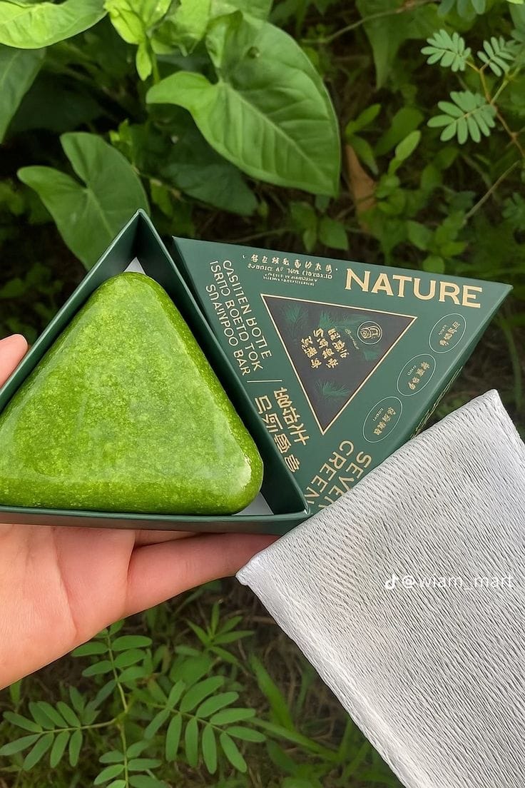 صابونة سفن جرين نيتشر للعناية بالشعر بالأعشاب Seven Green Nature Herbal Hair Care Soap
