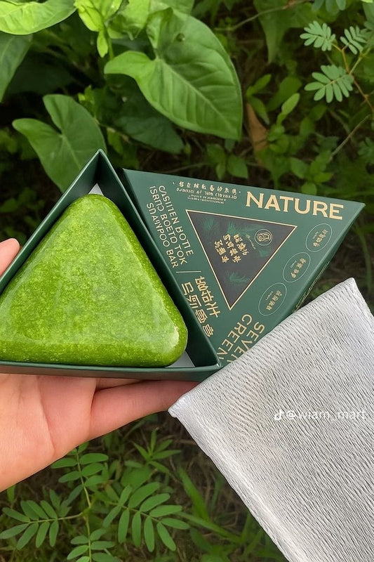 صابونة سفن جرين نيتشر للعناية بالشعر بالأعشاب Seven Green Nature Herbal Hair Care Soap