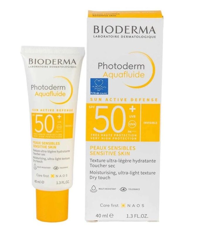 بيوديرما فوتوديرم أكوا فلويد  للبشرة الحساسة  Bioderma Photoderm Aquafluide SPF 50+ for Sensitive Skin – 40 ml