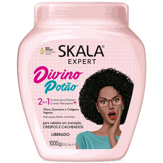 كريم سكالا ديفينو لتغذية وتصفيف الشعر – 1000 مل  Skala Divino Potão 2 in 1 Cream – 1000ml