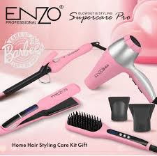 طقم العناية وتصفيف الشعر المنزلي الاحترافي من إنزو باربي  ENZO PROFESSIONAL Home Hair Styling Care Kit Gift